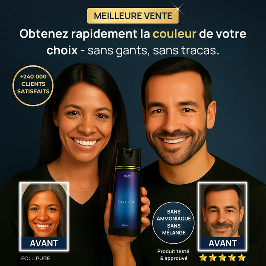 Shampoing Colorant Instantané - Sans gants. Sans dégâts.